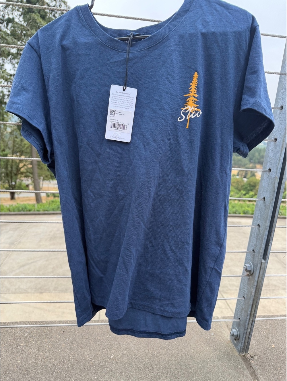 NWT Stio Evergreen T Shirt Mountain Shadow Heather Blue XL